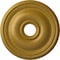 Ekena Millwork Bradford Ceiling Medallion (Canopies up to 4 3/8"), 18 1/8"OD x 3 3/4"ID x 1 1/8"P, Pharaohs Gold CM18BRPGS - alternate 1